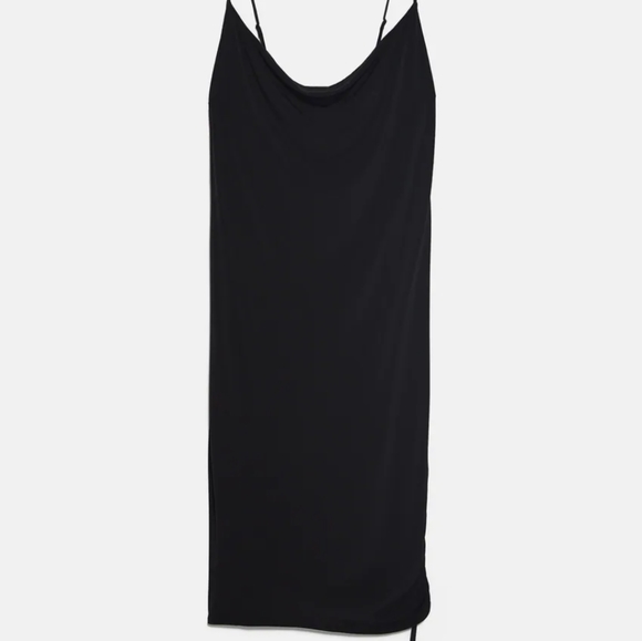 🔥Zara STRAPPY Cowl Neck Camisole Dress - Picture 9 of 9